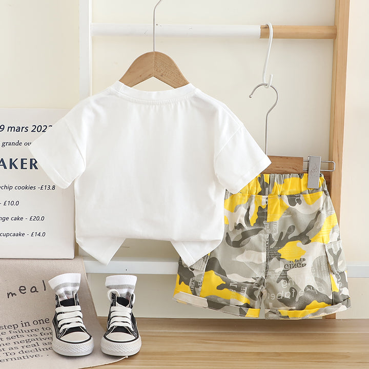 Printed T-shirt and Shorts Set