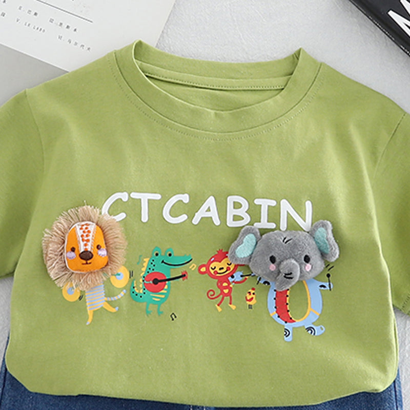Printed T-shirt and Shorts Set