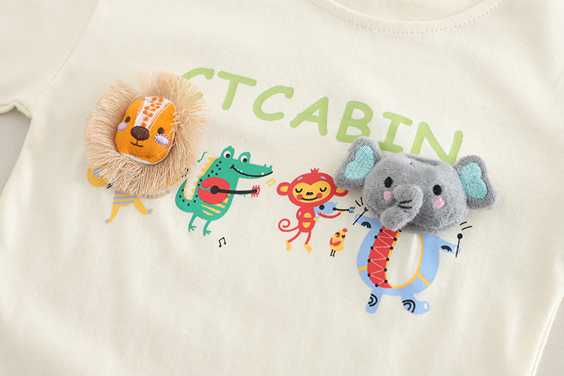 Printed T-shirt and Shorts Set