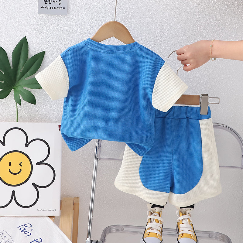 Boys Printed T-shirt with Shorts