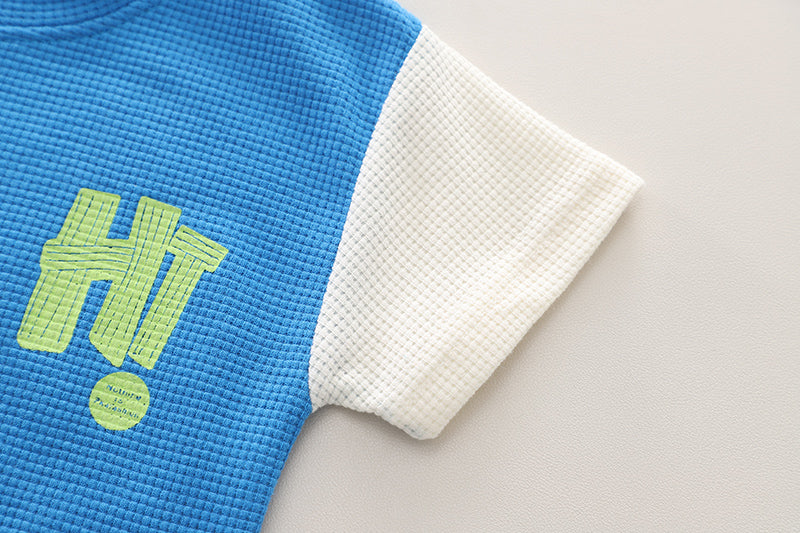 Boys Printed T-shirt with Shorts