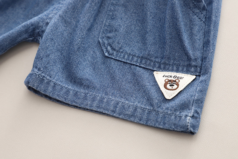 Boys Striped T-shirt with Shorts
