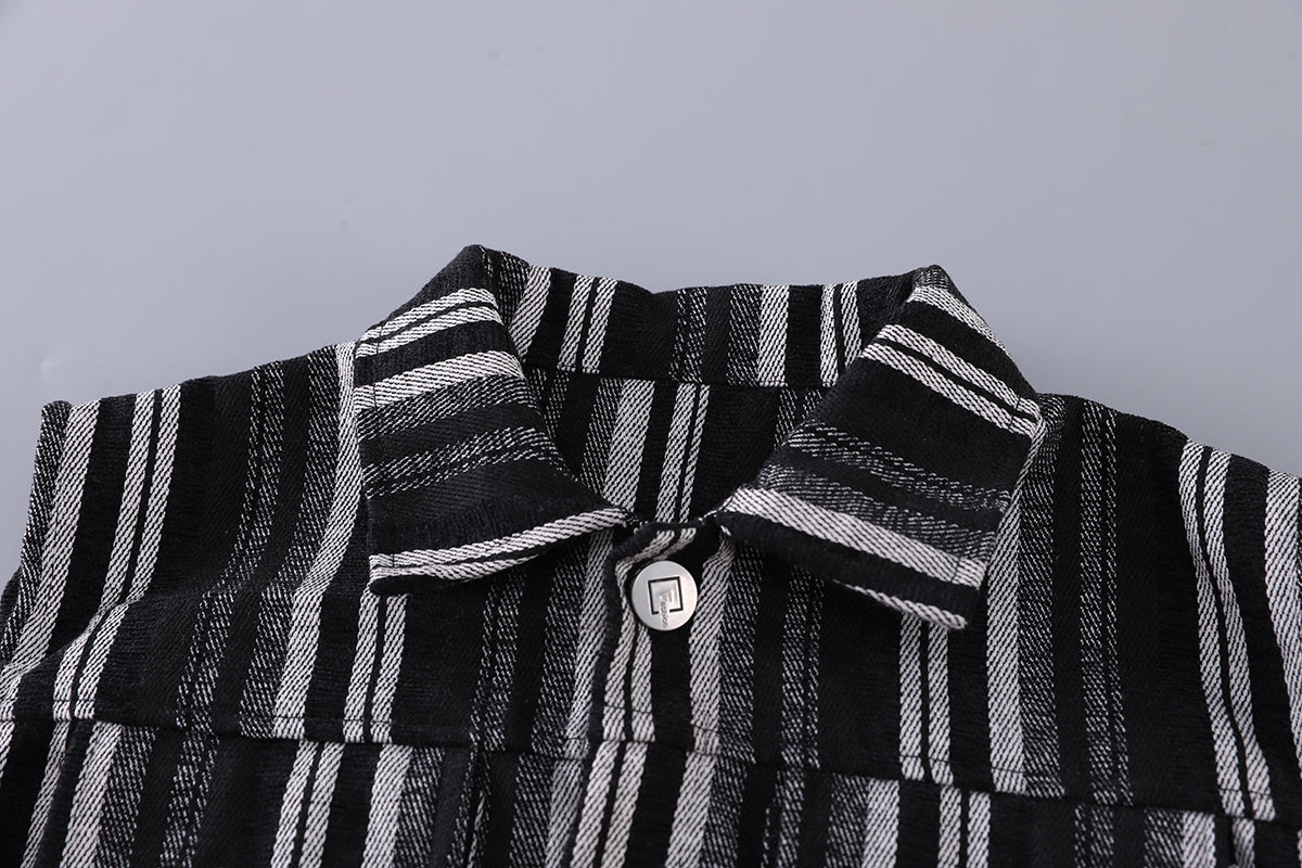Boys Striped T-shirt With Trousers