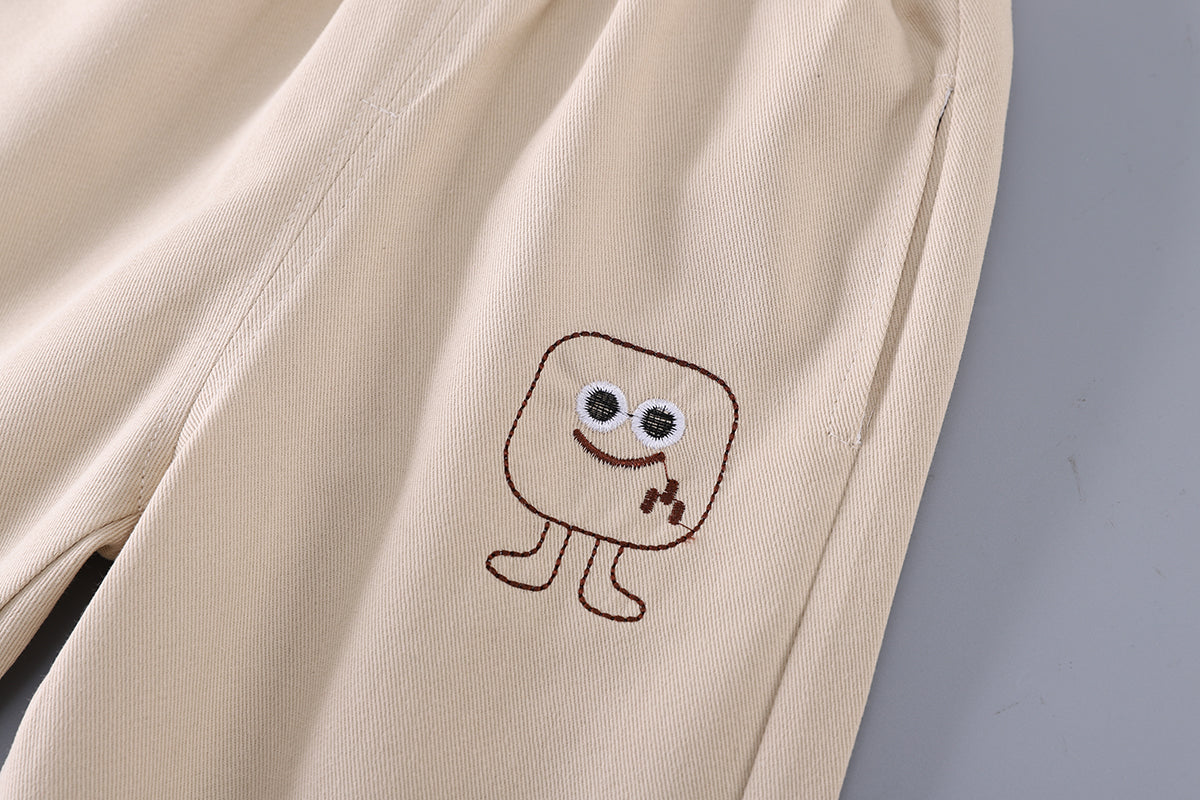 Boys Embroidered Shirt With Trousers