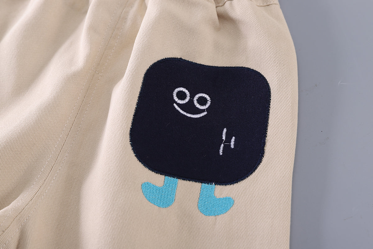 Boys Embroidered Shirt With Trousers
