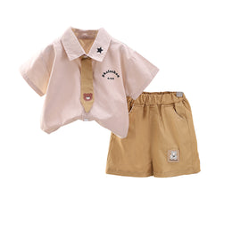 Boys Printed Shirt With Shorts