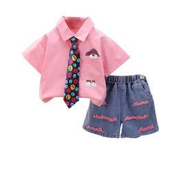 Boys Printed Shirt With Shorts