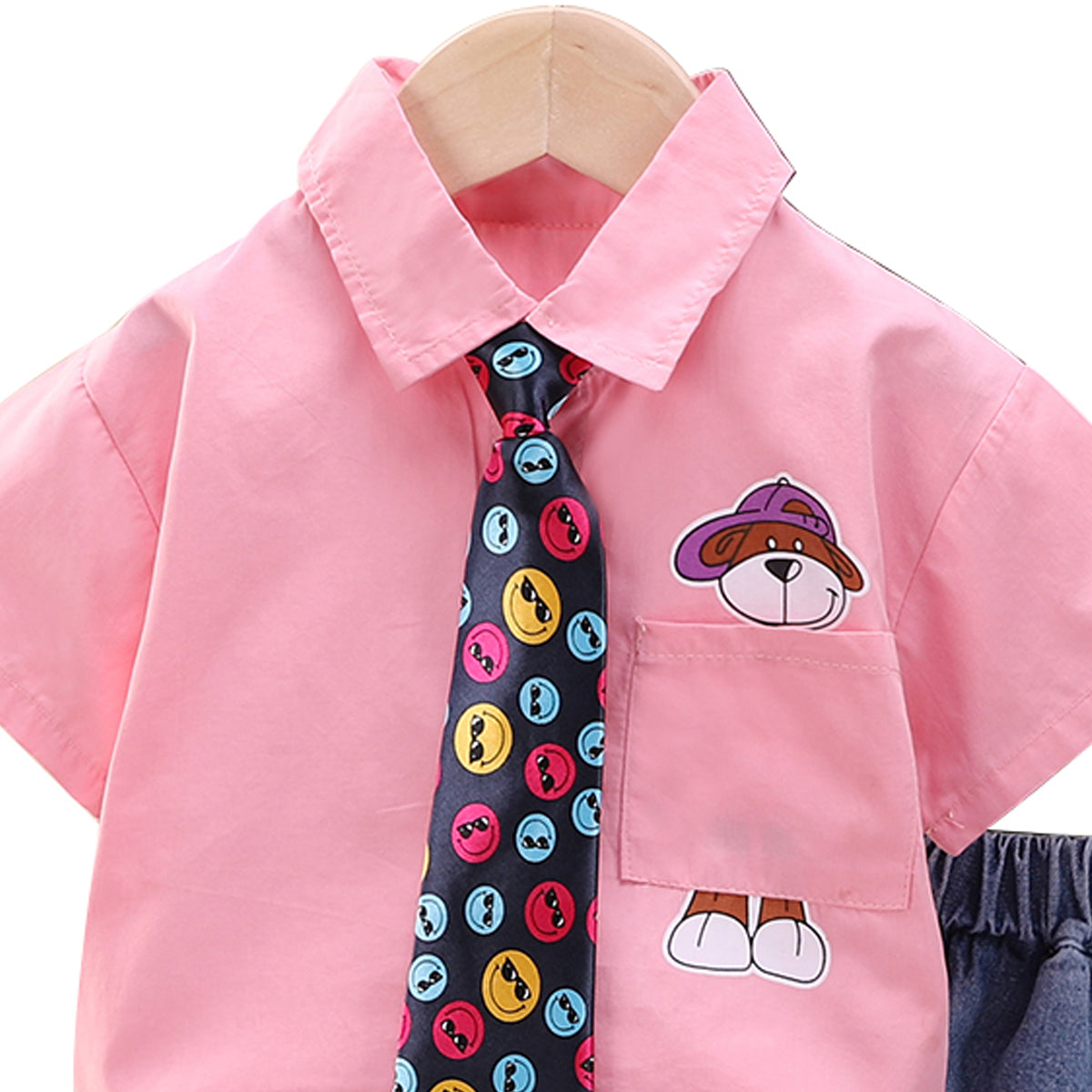Boys Printed Shirt With Shorts