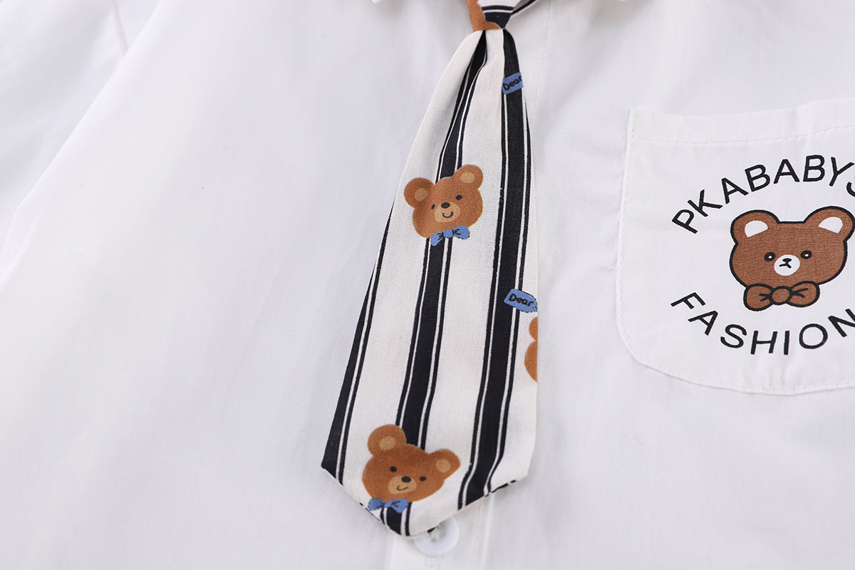 Boys Printed Shirt With Shorts