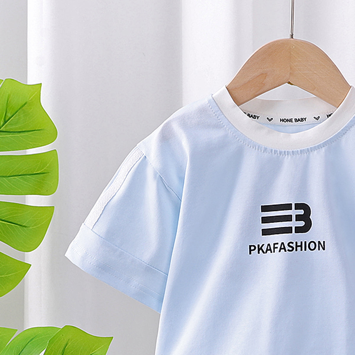 Boys Printed Round Neck Short Sleeves T-shirt With Shorts