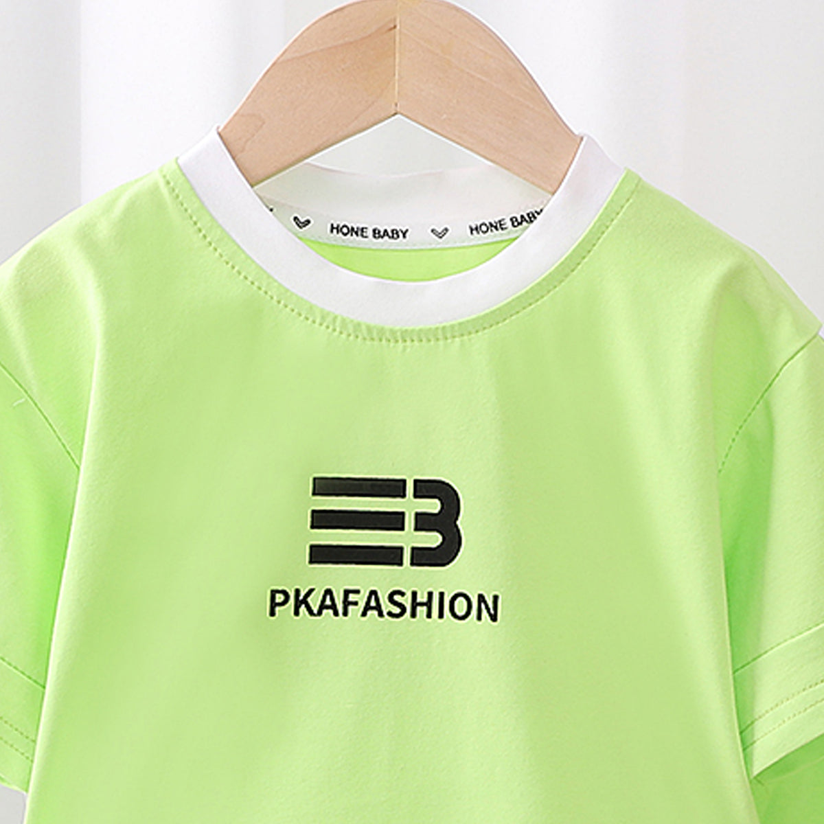 Boys Printed Round Neck Short Sleeves T-shirt With Shorts