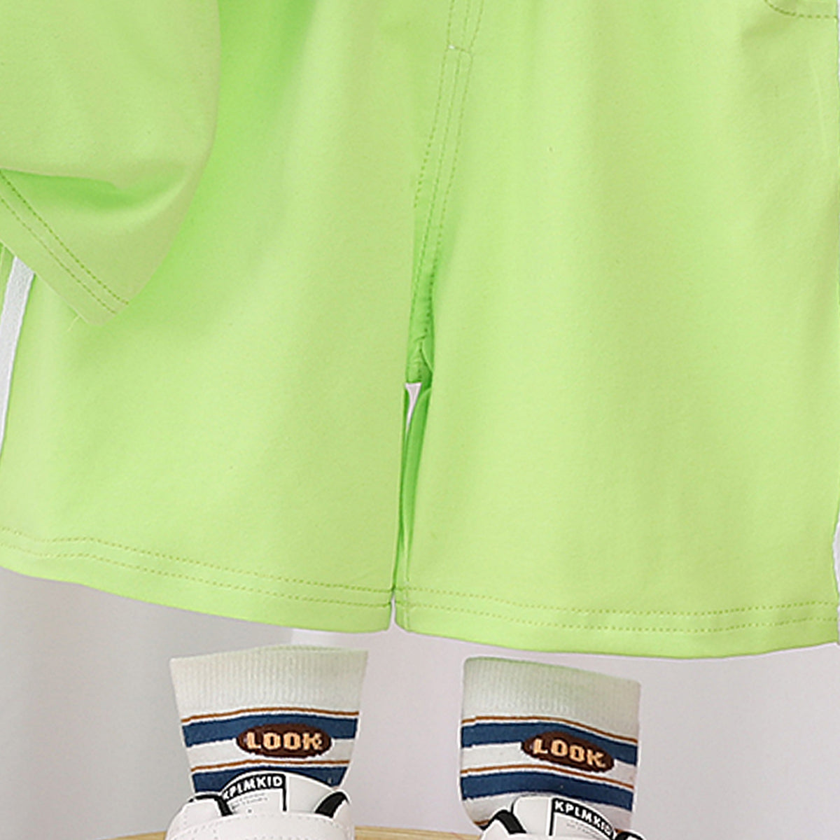 Boys Printed Round Neck Short Sleeves T-shirt With Shorts