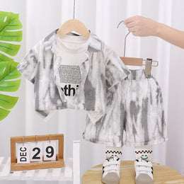 Boys Printed Shirt With Shorts