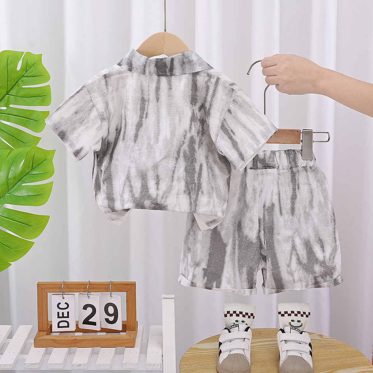 Boys Printed Shirt With Shorts