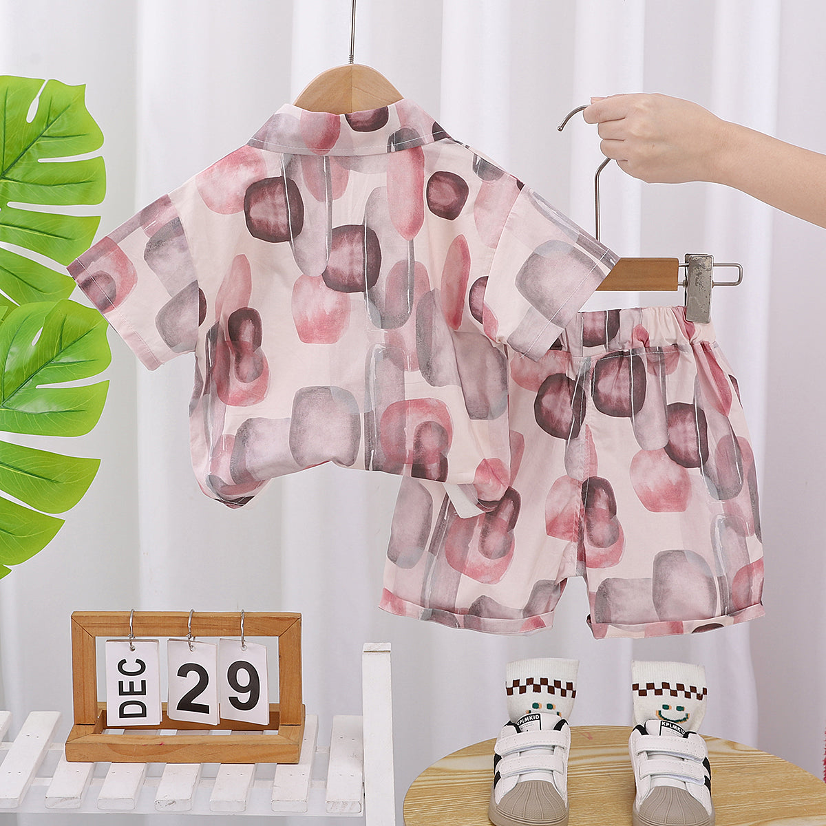 Boys Printed Shirt With Shorts
