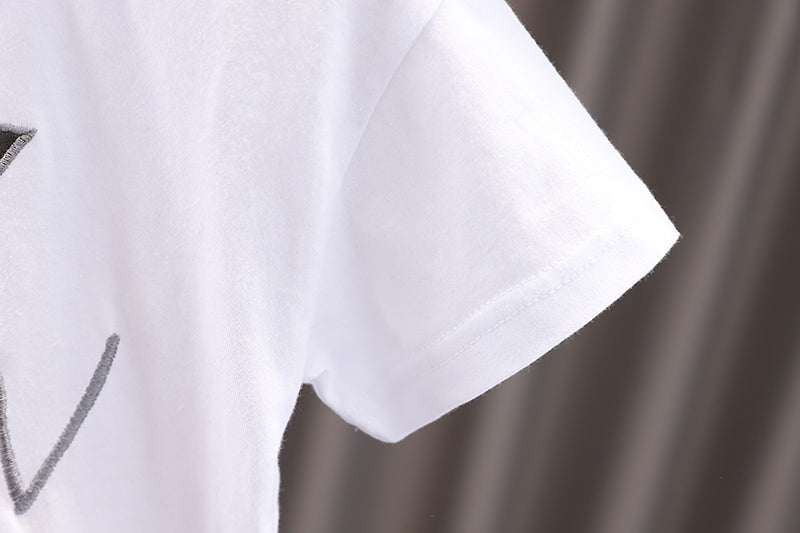 Boys Printed Short Sleeves T-shirt With Shorts