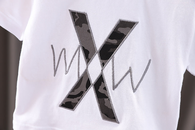 Boys Printed Short Sleeves T-shirt With Shorts