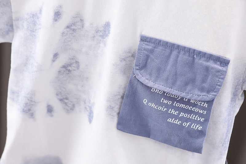 Boys Printed T-shirt with Shorts
