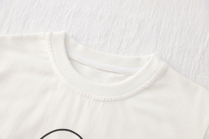 Boys Printed Short Sleeves T-shirt With Shorts