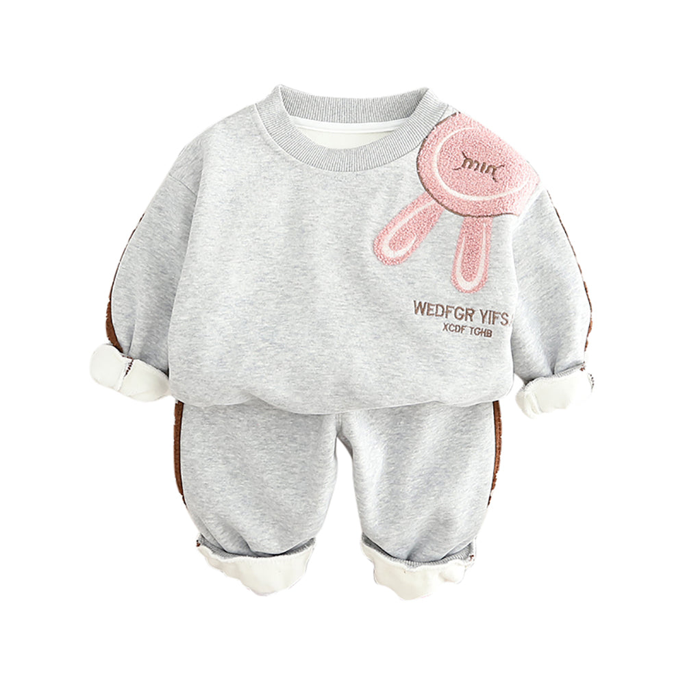 Girls Printed T-shirt with Trousers