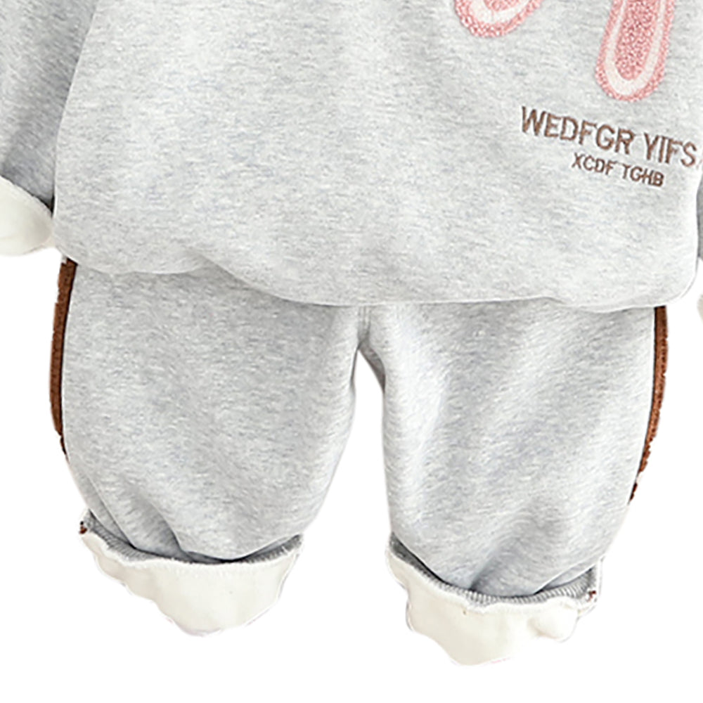 Girls Printed T-shirt with Trousers