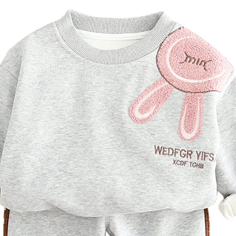 Girls Printed T-shirt with Trousers