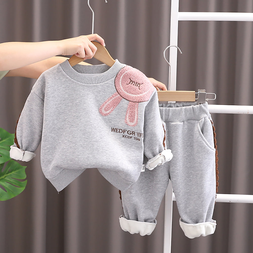 Girls Printed T-shirt with Trousers