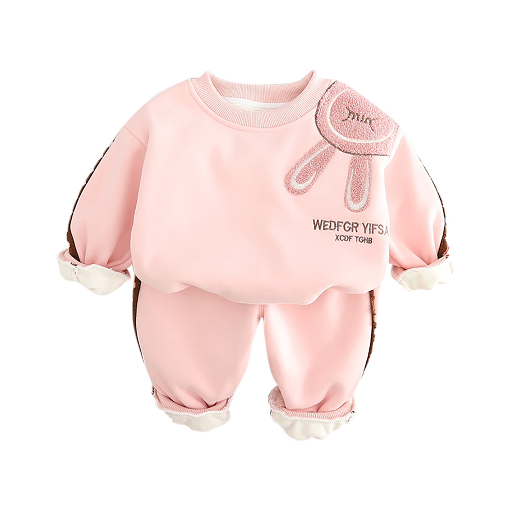 Girls Printed T-shirt with Trousers