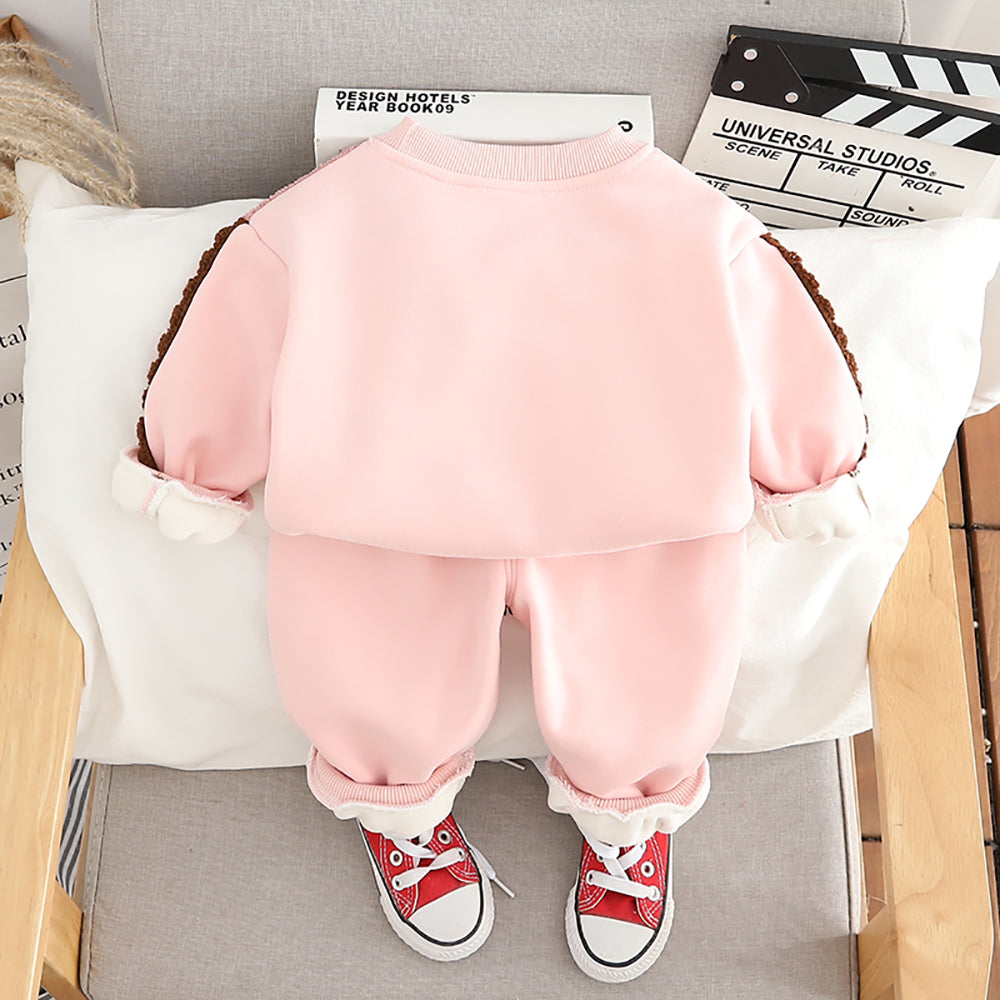 Girls Printed T-shirt with Trousers