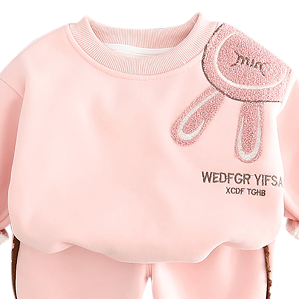 Girls Printed T-shirt with Trousers