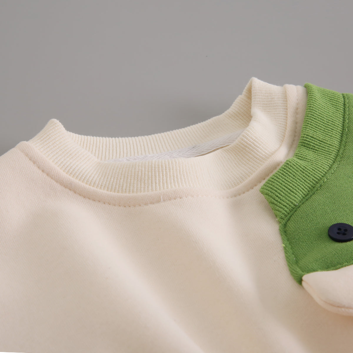 Boys Colourblocked Round Neck Sweatshirt With Jogger