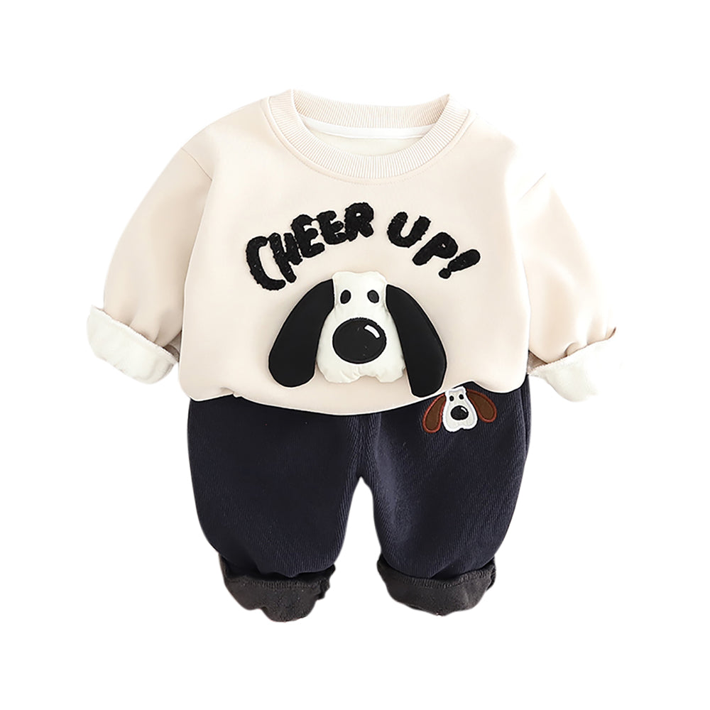 Boys Printed Coat with Trousers
