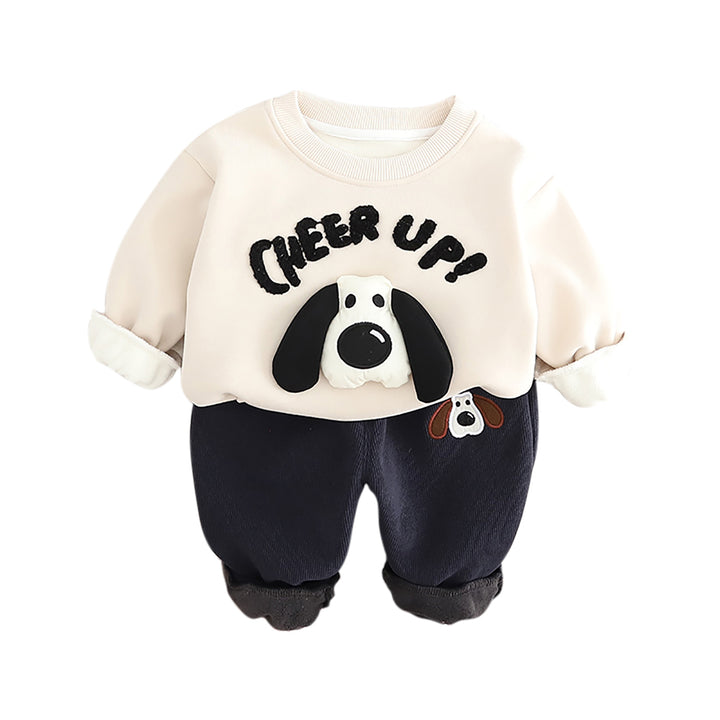 Boys Printed Coat with Trousers