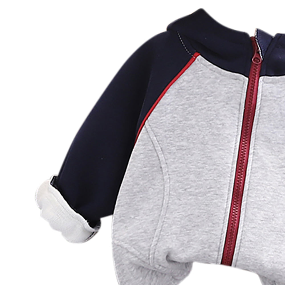 Boys Colourblocked Coat with Trousers