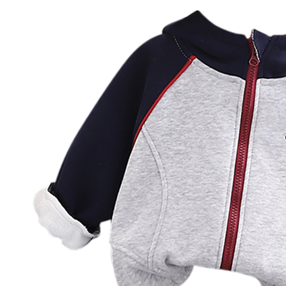 Boys Colourblocked Coat with Trousers