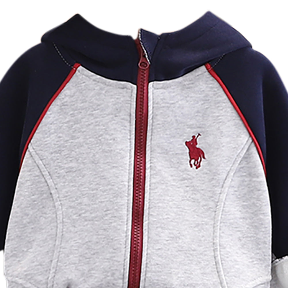 Boys Colourblocked Coat with Trousers