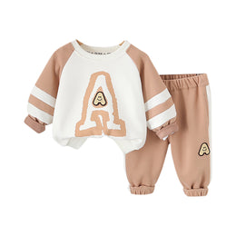 Boys Printed Round Neck Long Sleeves T-Shirt With Trouser