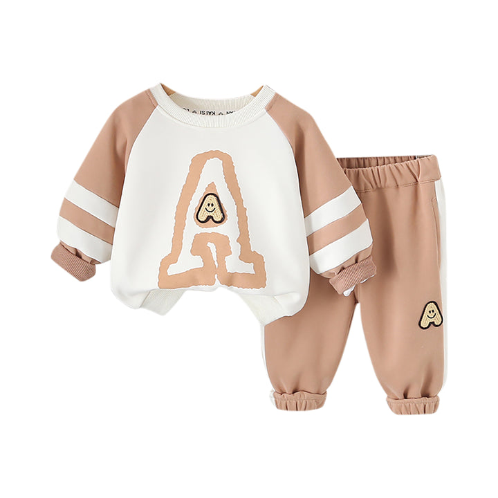 Boys Printed Round Neck Long Sleeves T-Shirt With Trouser