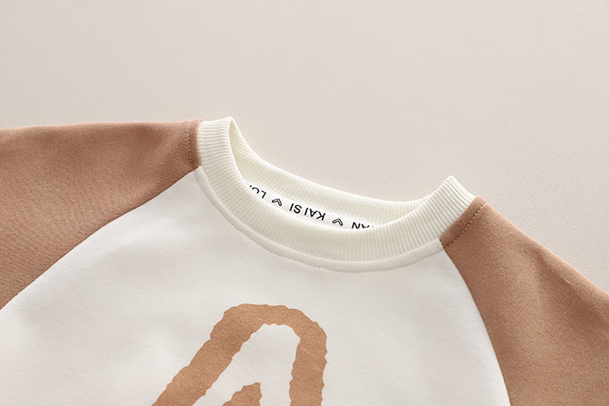 Boys Printed Round Neck Long Sleeves T-Shirt With Trouser