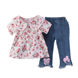 Girls Printed Top with Trouser