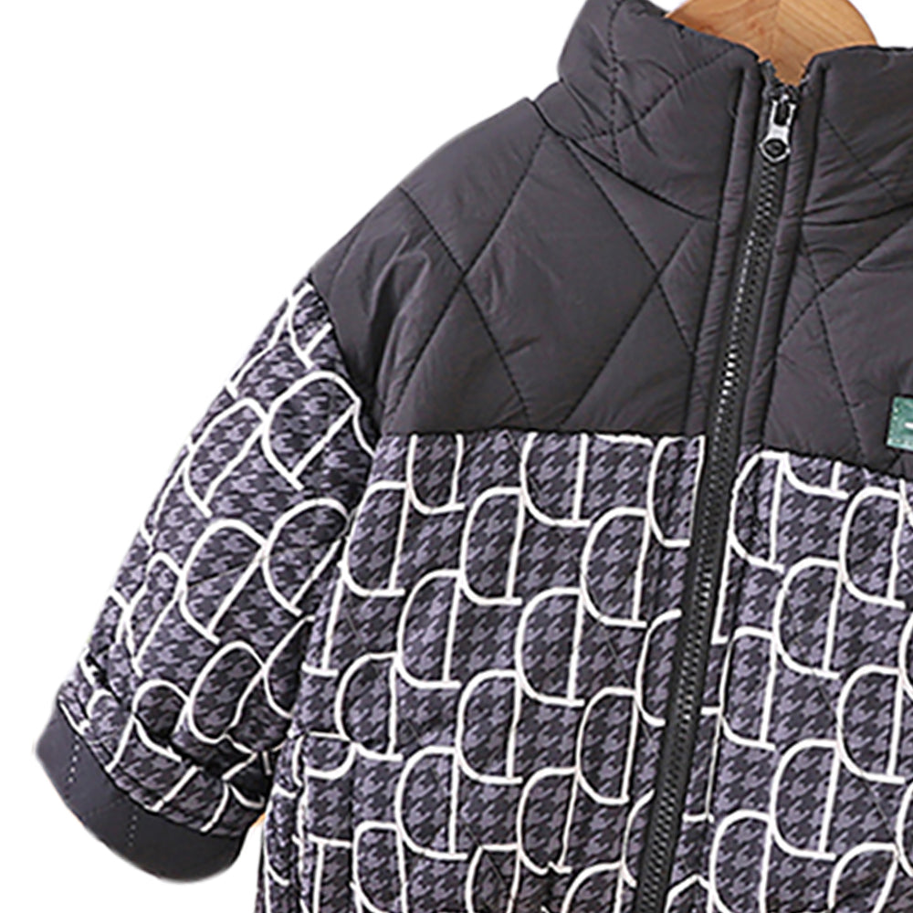 Boys Colourblocked Coat with Trousers