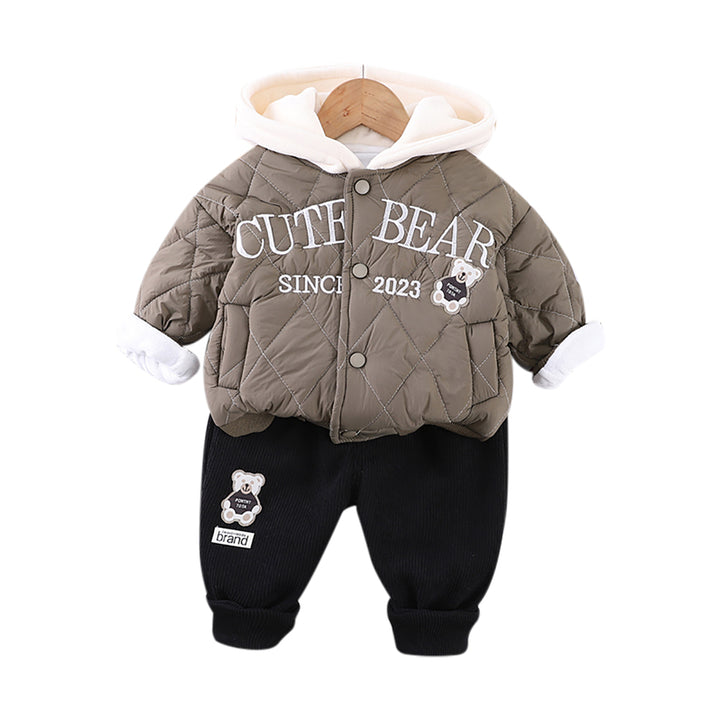 Boys Printed Coat with Trousers