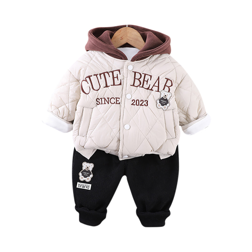 Boys Printed Coat with Trousers