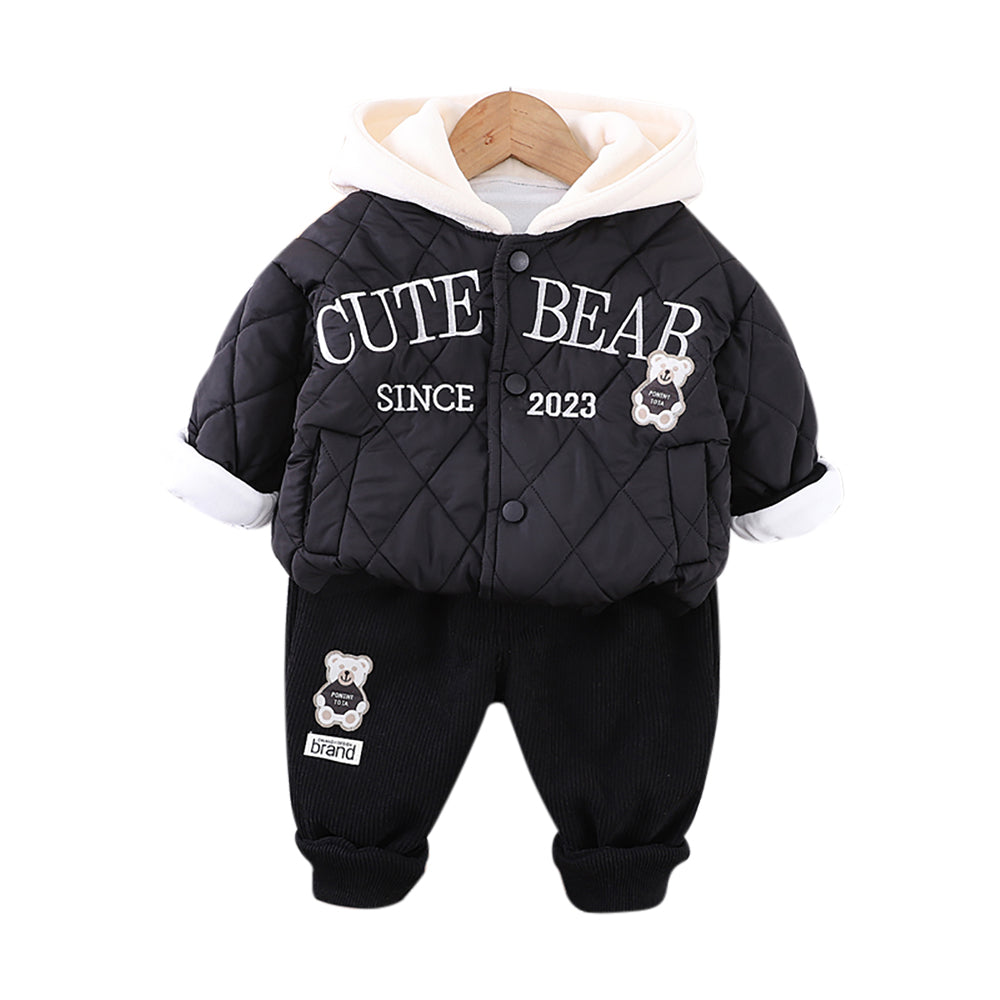 Boys Printed Coat with Trousers