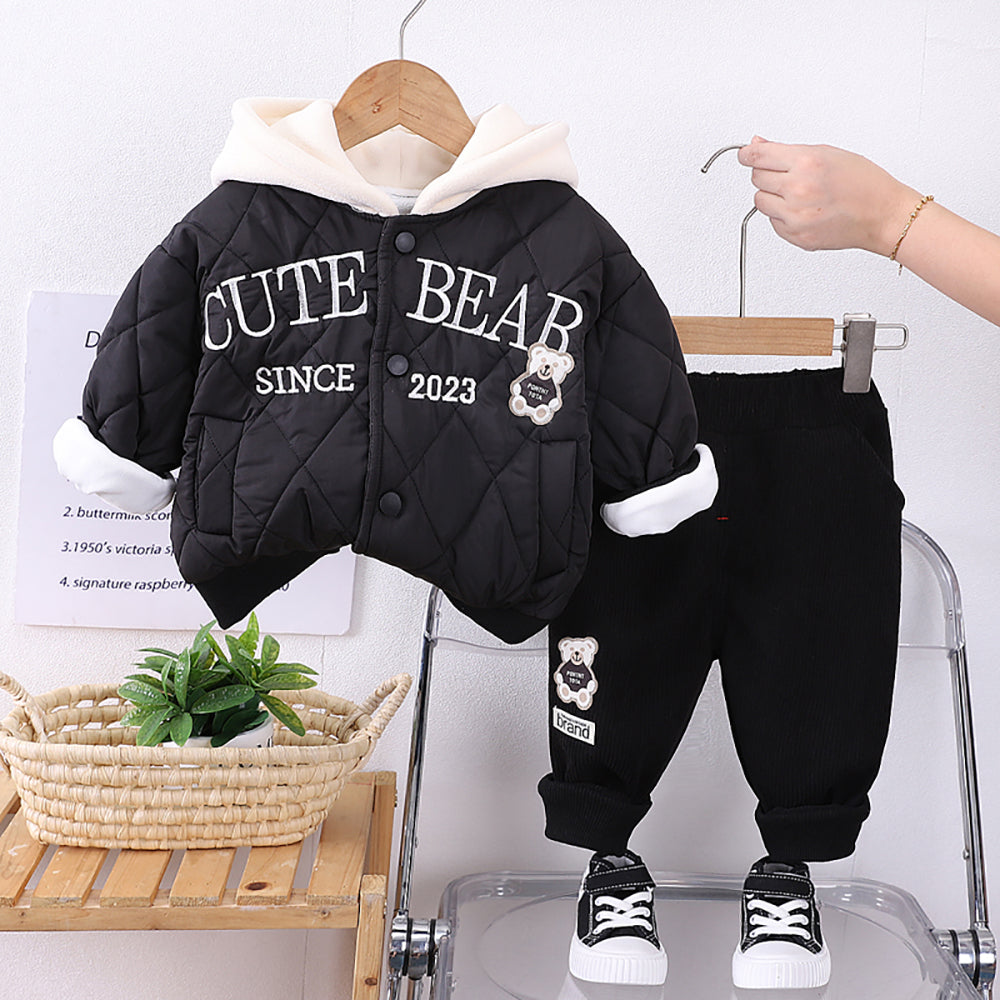 Boys Printed Coat with Trousers