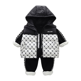 Boys Printed Coat with Trousers
