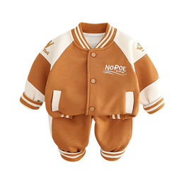 Boys Colourblocked Coat with Trousers