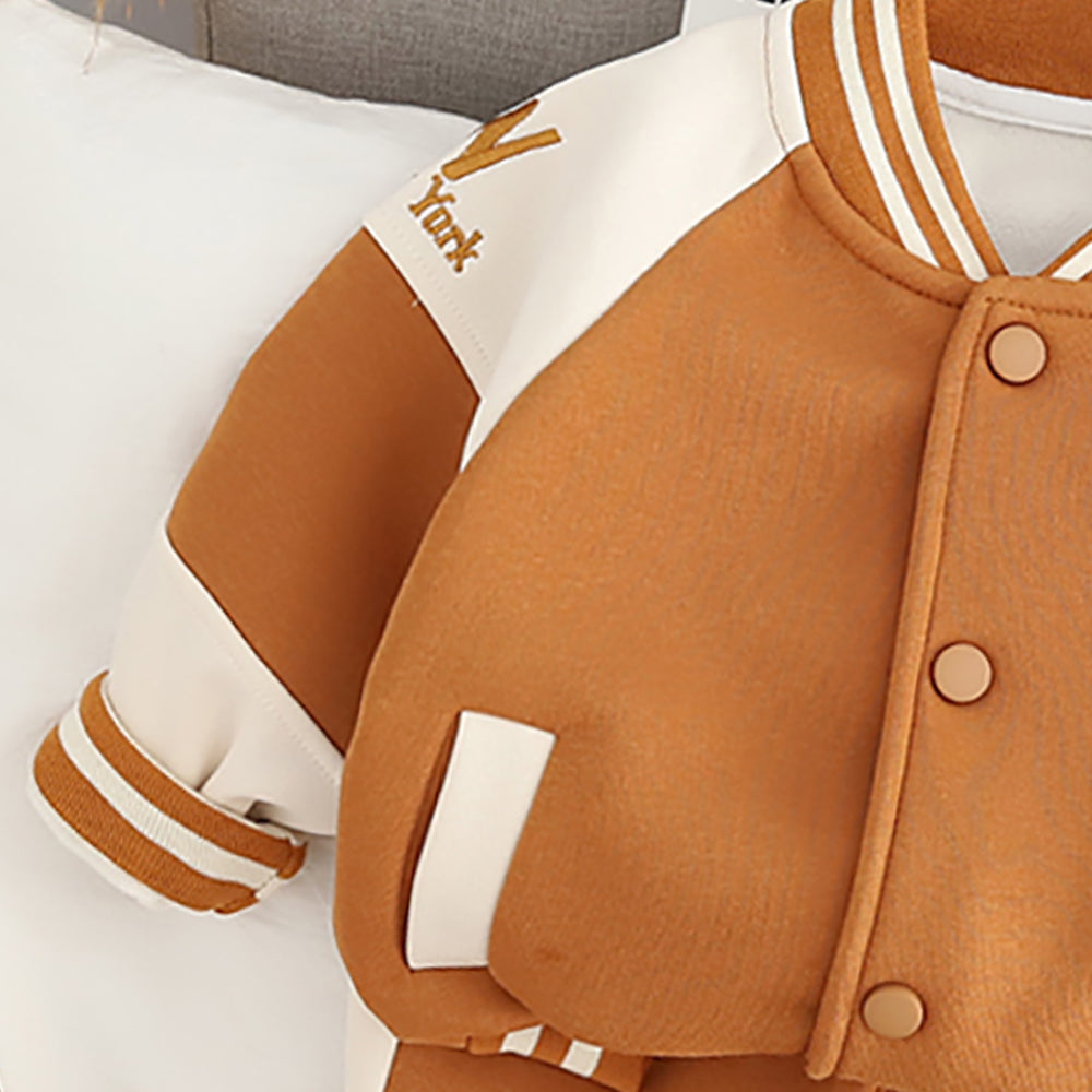 Boys Colourblocked Coat with Trousers