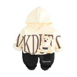 Boys Printed Coat with Trousers