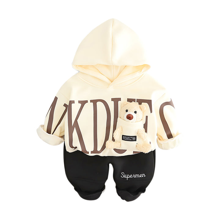 Boys Printed Coat with Trousers